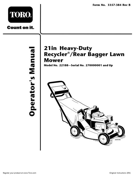 Toro 20334 manual. Things To Know About Toro 20334 manual. 